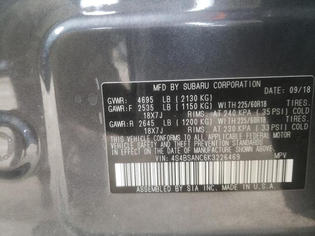 4S4BSANC6K3226469 Subaru Outback 2.5i Limited