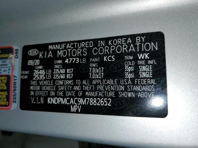 KNDPMCAC9M7882652 KIA Sportage Lx