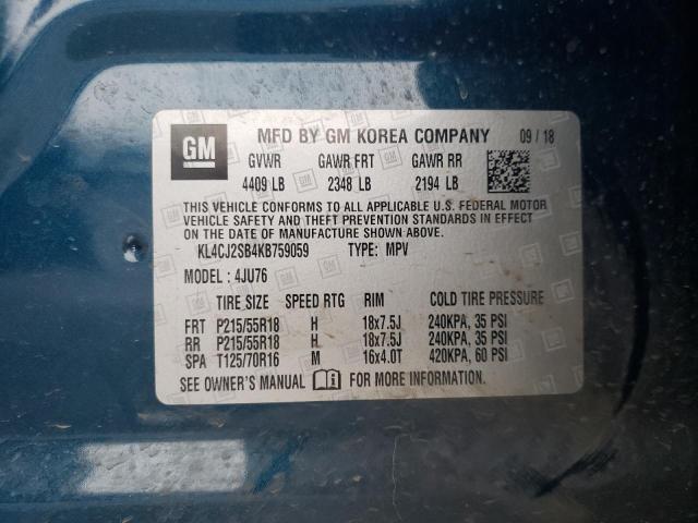 KL4CJ2SB4KB759059 Buick Encore Sport Touring