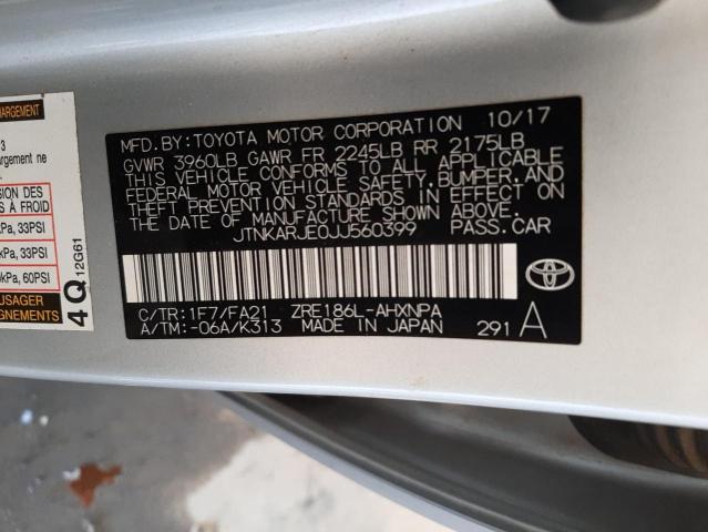 2018 TOYOTA COROLLA IM - JTNKARJE0JJ560399