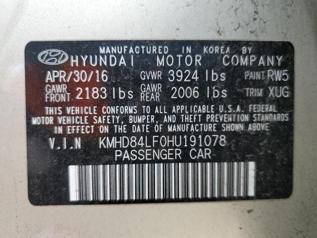 2017 HYUNDAI ELANTRA SE - KMHD84LF0HU191078