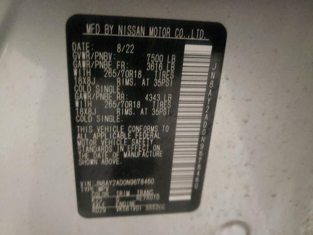 2022 NISSAN ARMADA S JN8AY2AD0N9678460