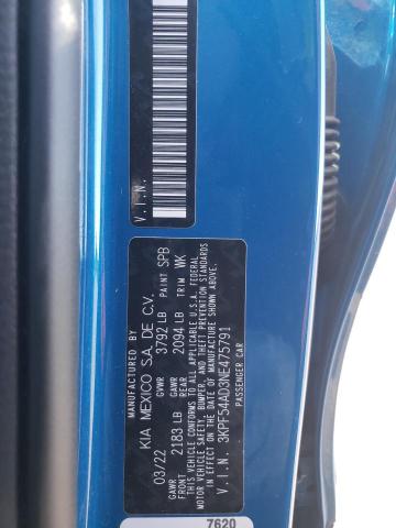 3KPF54AD3NE475791 KIA Forte Gt Line