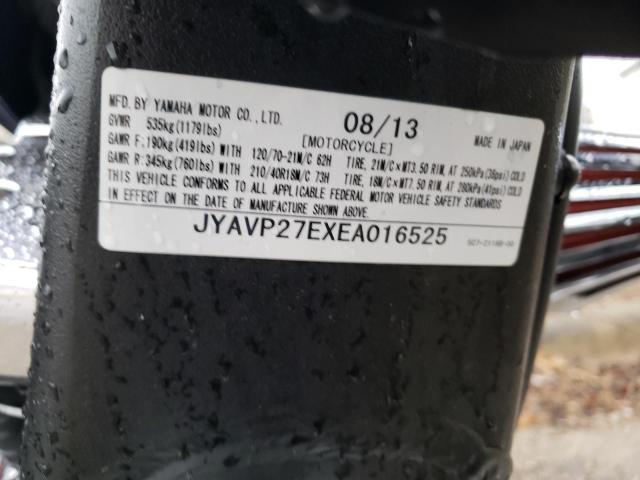 2014 YAMAHA XV1900 CU JYAVP27EXEA016525