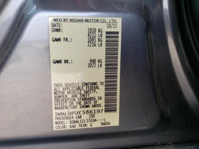 1N4AL3AP5FC586197 Nissan ALTIMA 2.5