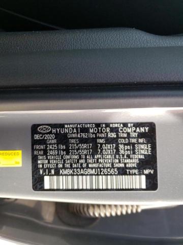 KM8K33AG8MU126565 Hyundai Kona Limited