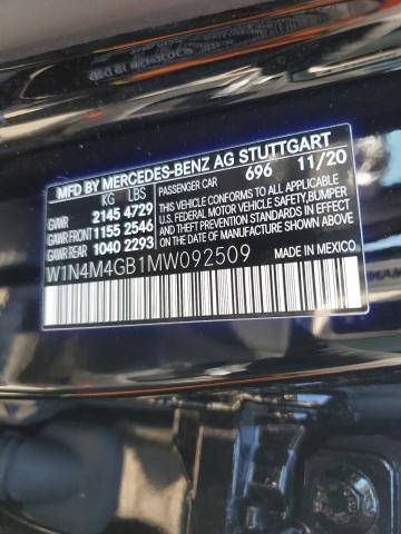 W1N4M4GB1MW092509 Mercedes-Benz GLB 250