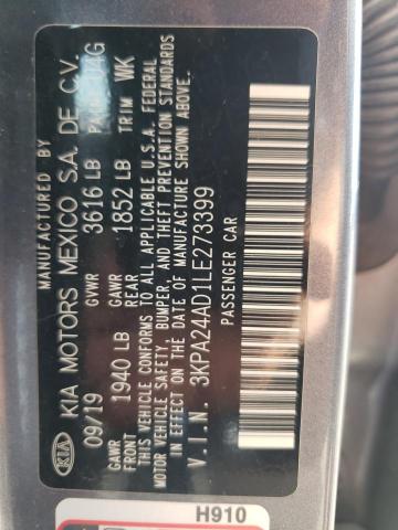 3KPA24AD1LE273399 KIA RIO LX