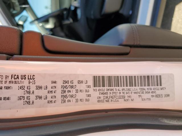1C4RJFAG7FC122350 Jeep Grand Cherokee Laredo