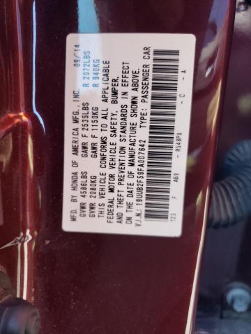 19UUB2F59FA007642 Acura TLX TECH