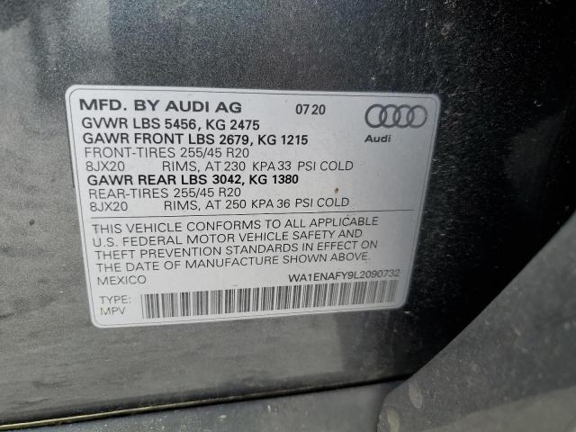 2020 AUDI Q5 TITANIU - WA1ENAFY9L2090732