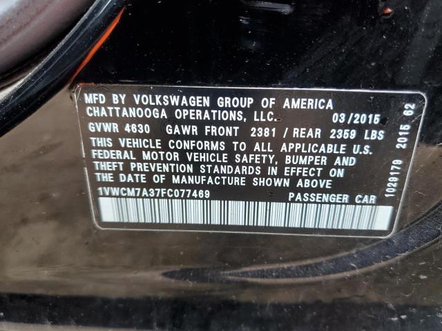 2015 VOLKSWAGEN PASSAT SEL - 1VWCM7A37FC077469