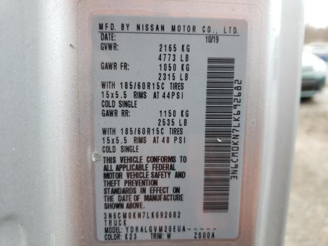 2020 NISSAN NV200 2.5S - 3N6CM0KN7LK692682