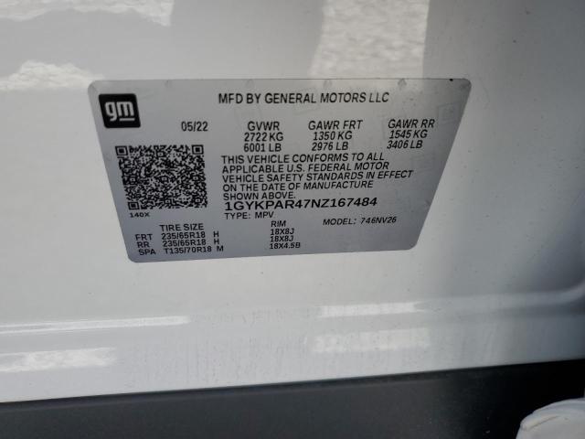 2022 CADILLAC XT6 LUXURY - 1GYKPAR47NZ167484
