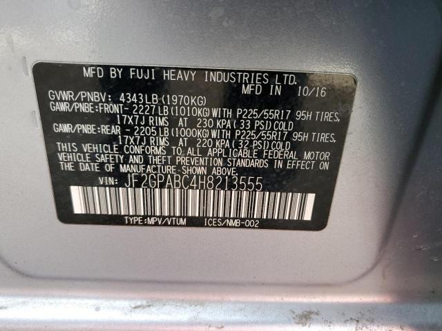 JF2GPABC4H8213555 Subaru Crosstrek Premium