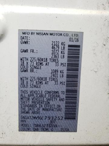 2016 NISSAN ROGUE S - 5N1AT2MV9GC793252