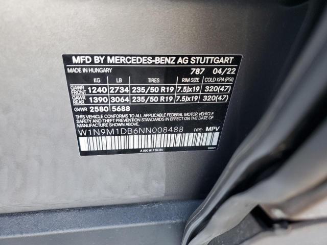 2022 MERCEDES-BENZ EQB 350 4M W1N9M1DB6NN008488