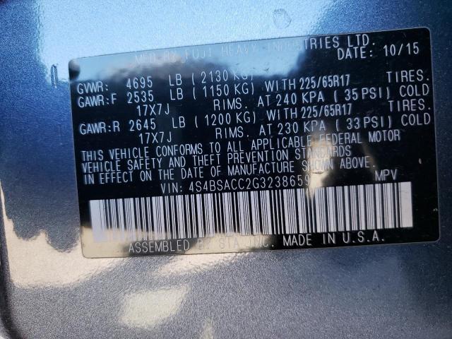 4S4BSACC2G3238659 Subaru Outback 2.5i Premium