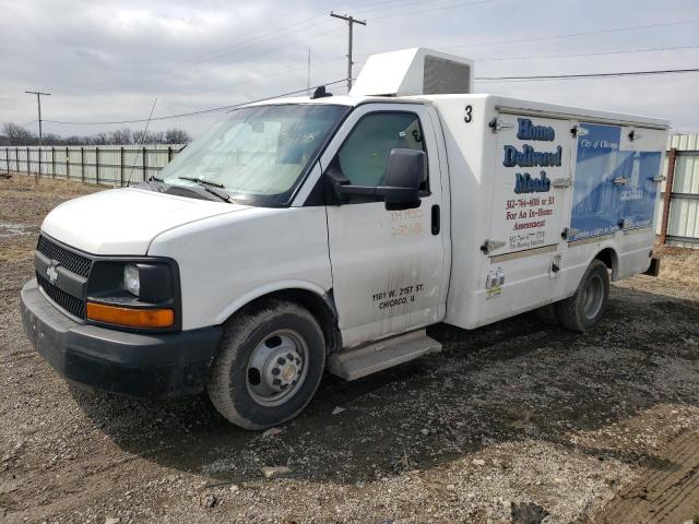 Salvage trucks for sale at Dyer, IN auction: 2016 Chevrolet Express G3500