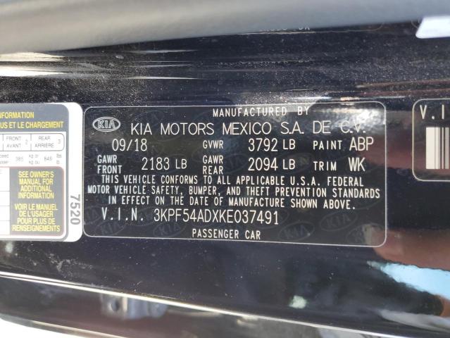 3KPF54ADXKE037491 KIA FORTE EX