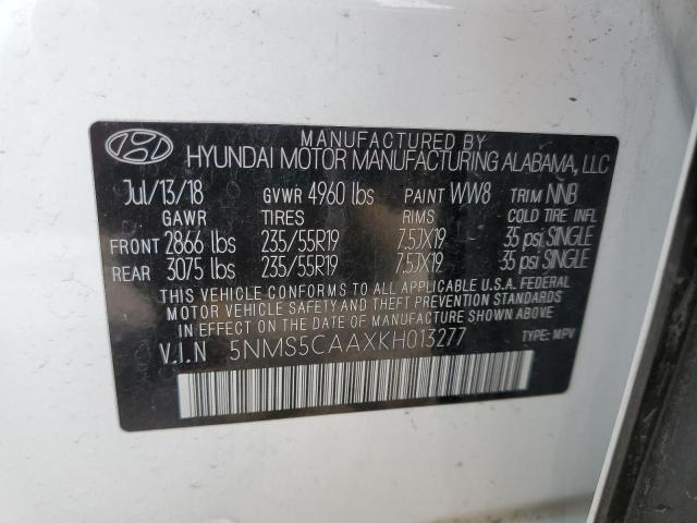 2019 HYUNDAI SANTA FE L - 5NMS5CAAXKH013277