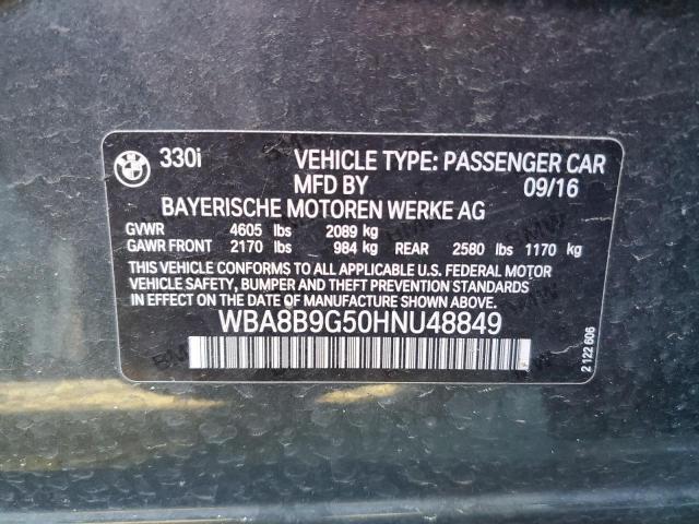 WBA8B9G50HNU48849 BMW 330 I