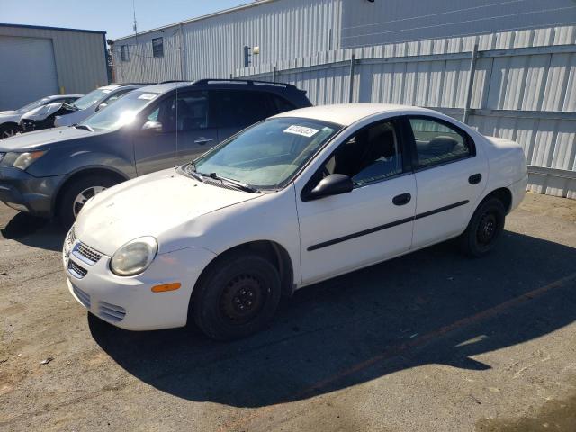 Salvage cars for sale from Copart Vallejo, CA: 2005 Dodge Neon Base