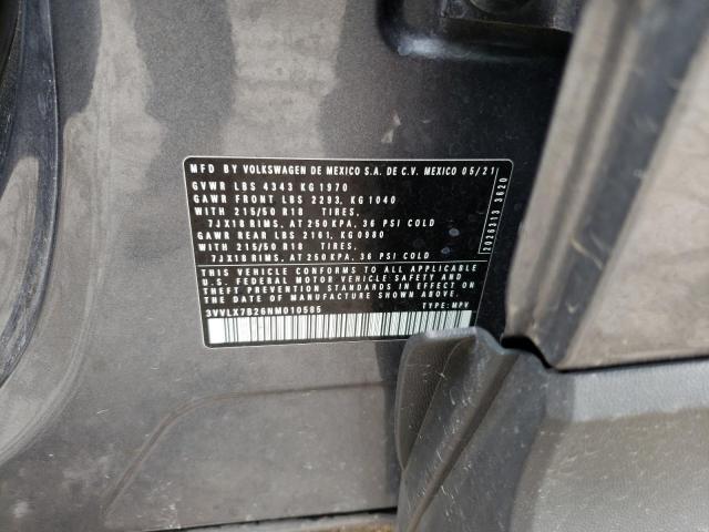 2022 VOLKSWAGEN TAOS SE IQ - 3VVLX7B26NM010585