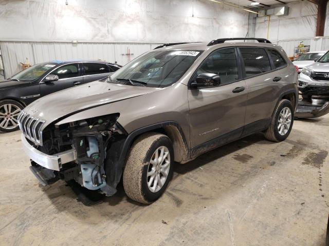 Salvage cars for sale from Copart Milwaukee, WI: 2016 Jeep Cherokee Sport