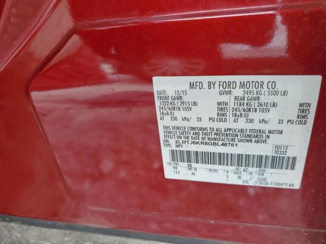2016 LINCOLN MKX SELECT 2LMTJ6KR8GBL48761