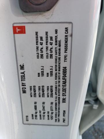 5YJ3E1EA8JF049004 Tesla MODEL 3