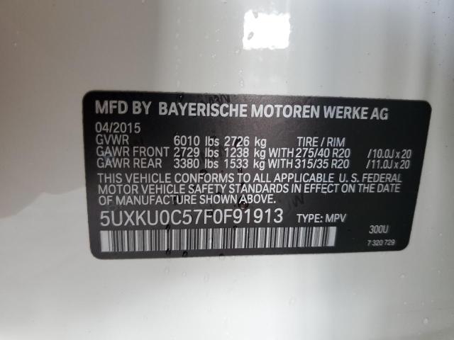 2015 BMW X6 SDRIVE3 - 5UXKU0C57F0F91913