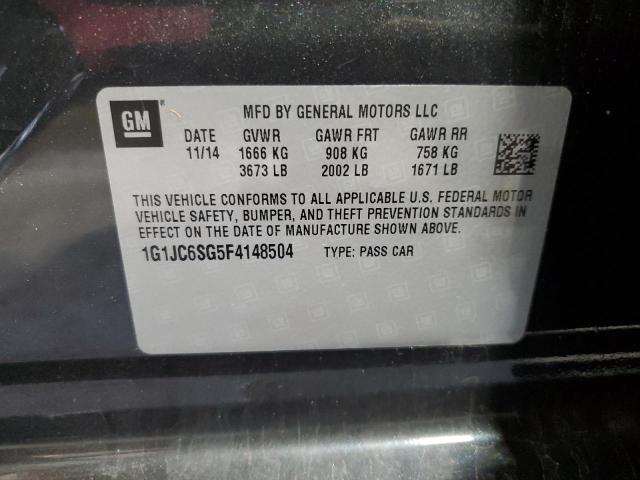 2015 CHEVROLET SONIC LT - 1G1JC6SG5F4148504