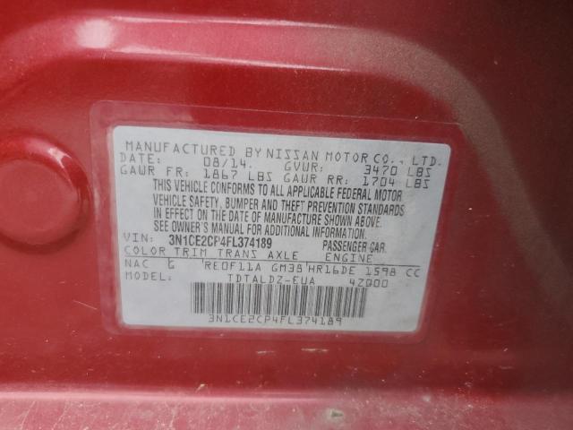 2015 NISSAN VERSA NOTE - 3N1CE2CP4FL374189