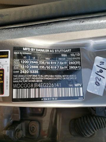 WDCGG8JB4EG226141 Mercedes-Benz Glk 350 4matic