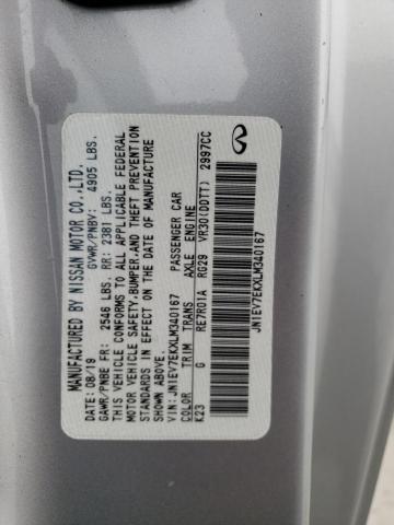 2020 INFINITI Q60 PURE JN1EV7EKXLM340167