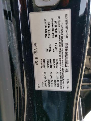 5YJ3E1EA9KF296548 Tesla MODEL 3