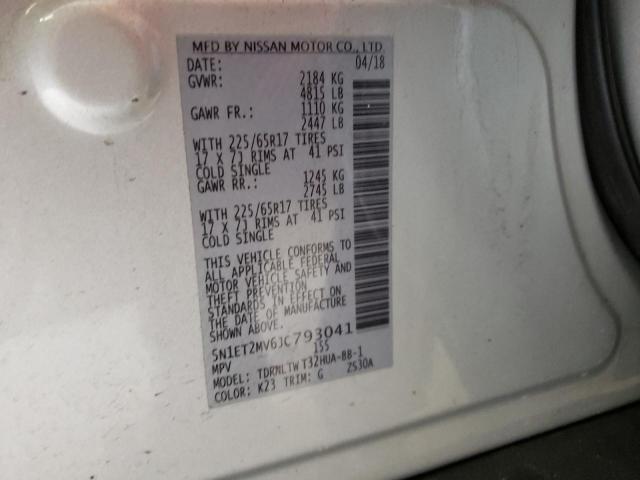 2018 NISSAN ROGUE SV H - 5N1ET2MV6JC793041