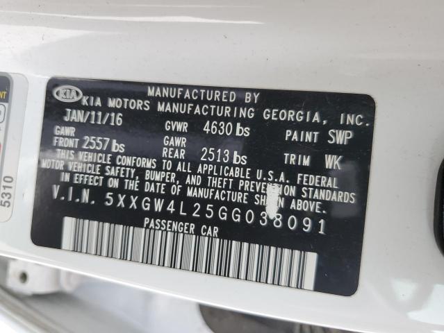 5XXGW4L25GG038091 KIA OPTIMA SX