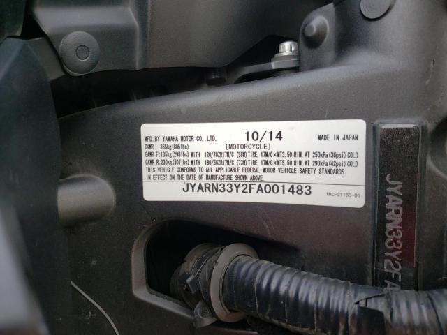 2015 YAMAHA FZ09 C JYARN33Y2FA001483