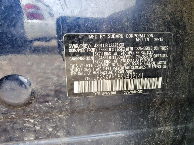 2019 SUBARU FORESTER S - JF2SKAPC8KH432141