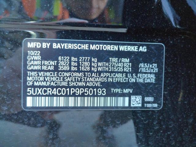5UXCR4C01P9P50193 BMW X5 Sdrive 40i