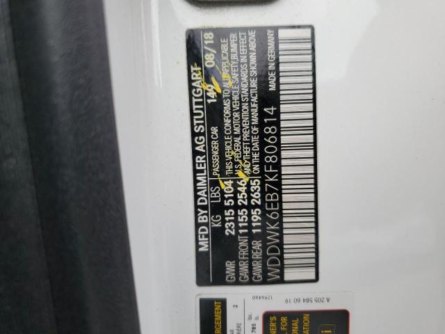 WDDWK6EB7KF806814 Mercedes-Benz C 43 Amg