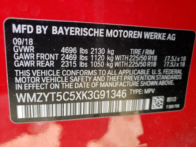 WMZYT5C5XK3G91346 Mini Cooper S Countryman All4