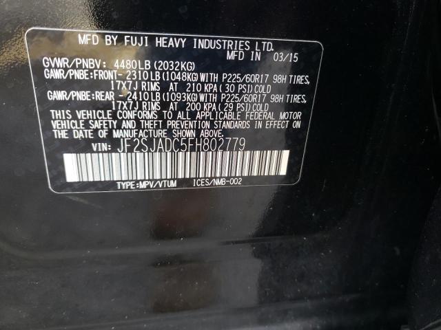 2015 SUBARU FORESTER 2 - JF2SJADC5FH802779