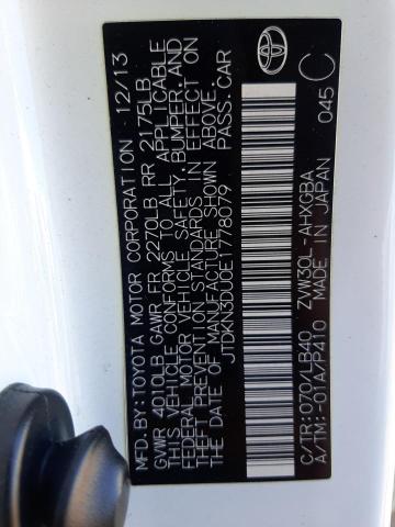 JTDKN3DU0E1778079 Toyota PRIUS
