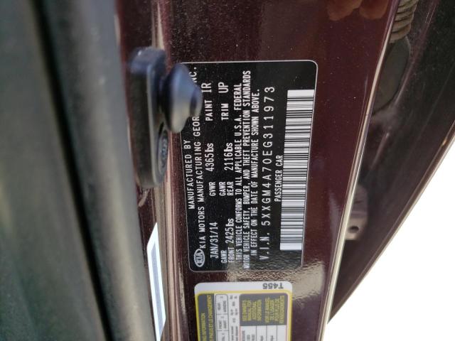 5XXGM4A70EG311973 KIA Optima Lx
