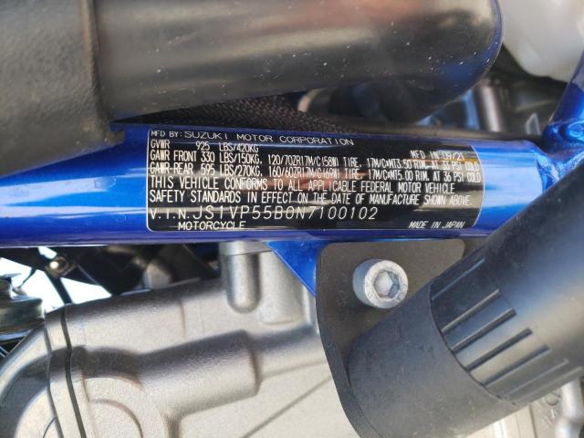2022 SUZUKI SV650 A JS1VP55B0N7100102