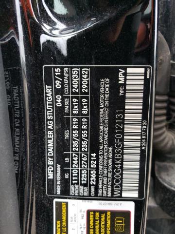 2016 MERCEDES-BENZ GLC 300 4M - WDC0G4KB3GF012131