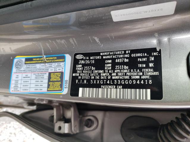5XXGT4L33GG094418 KIA Optima Lx